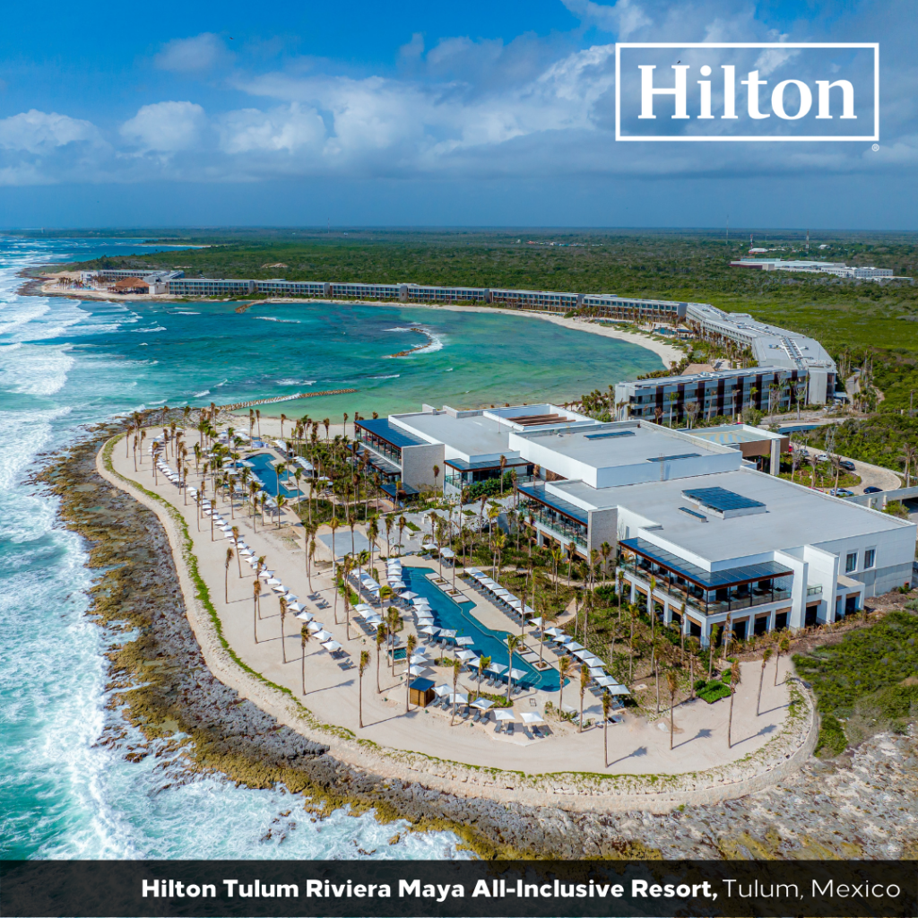 Aerial view of Hilton Tulum Riviera Maya