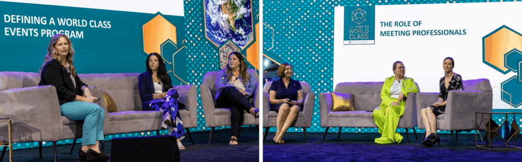 Enterprise- and Event-level Strategies: World-Class POV panelists (L-R): Bridget Wagner, Stephanie DiRusso, Cheryl Oswald, Judi Maher, Sarah Evans, and Gina DeRaimo