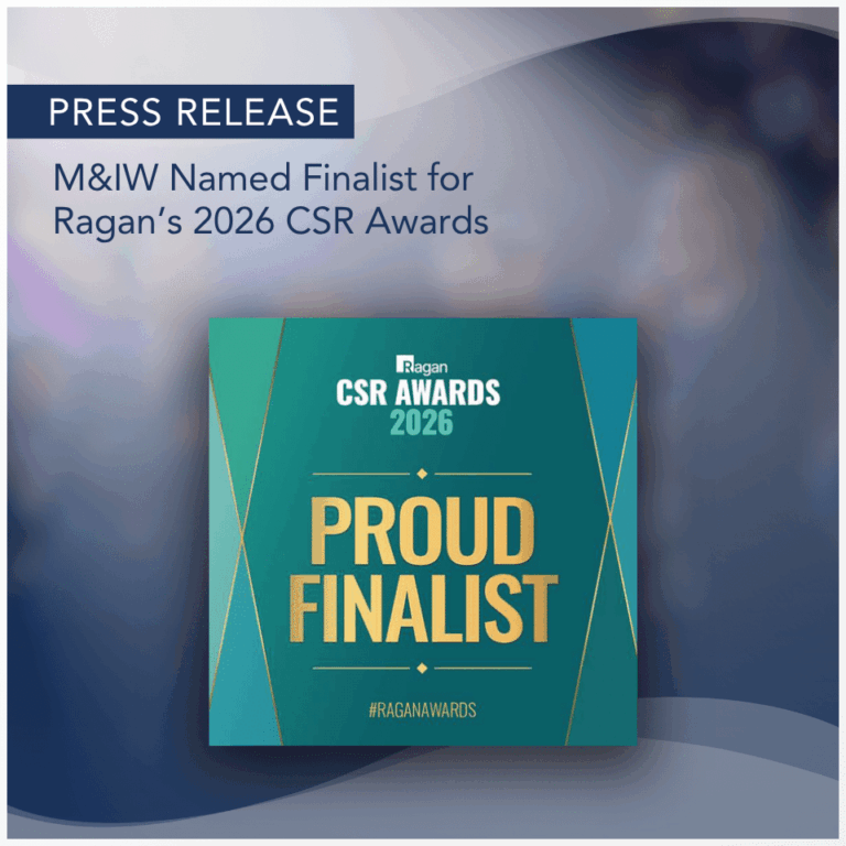 Press Release: M&IW Named Finalist for Ragan's 2026 CSR Awards