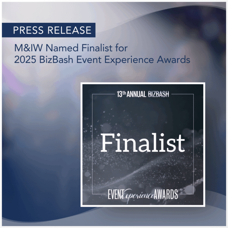 Press Release: M&IW Named Finalist for 2025 BizBash Event Experience Awards
