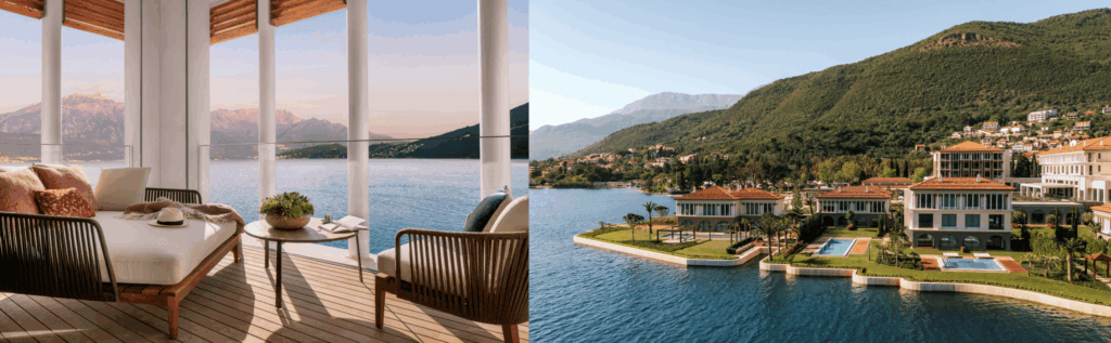 Interior and exterior view of One&Only Portonovi