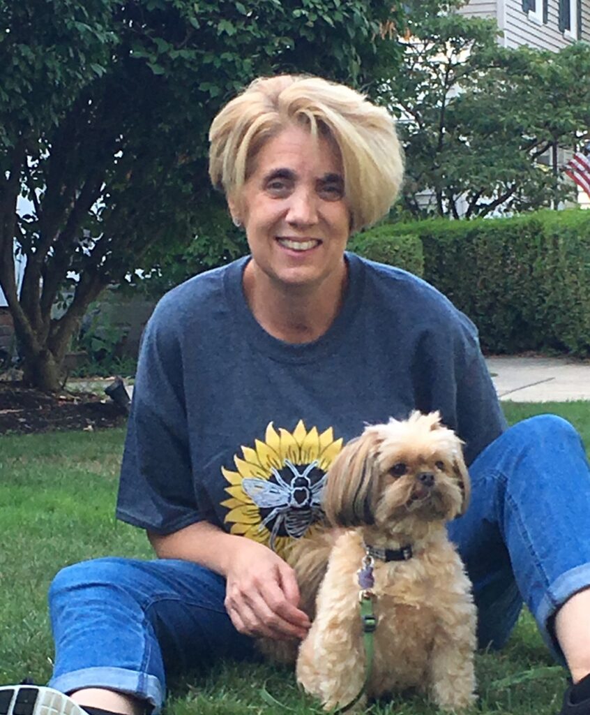 Denise Farrell with her Puppy