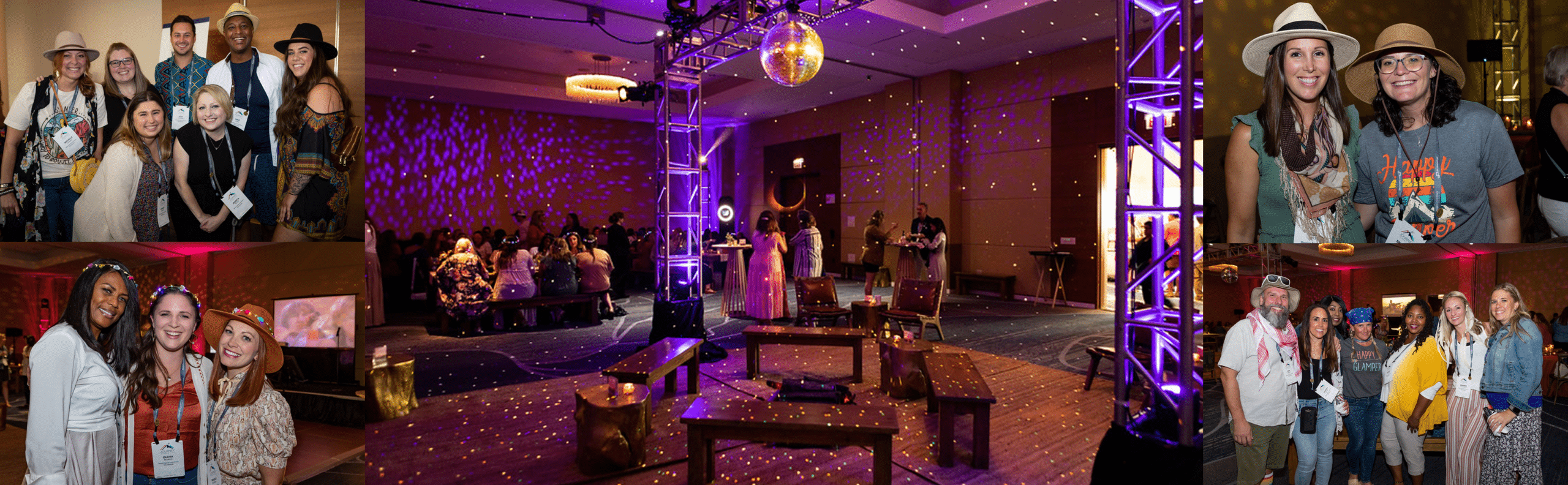Photos of employees enjoying the Employee Dinner and Party at the 2022 M&IW Summit