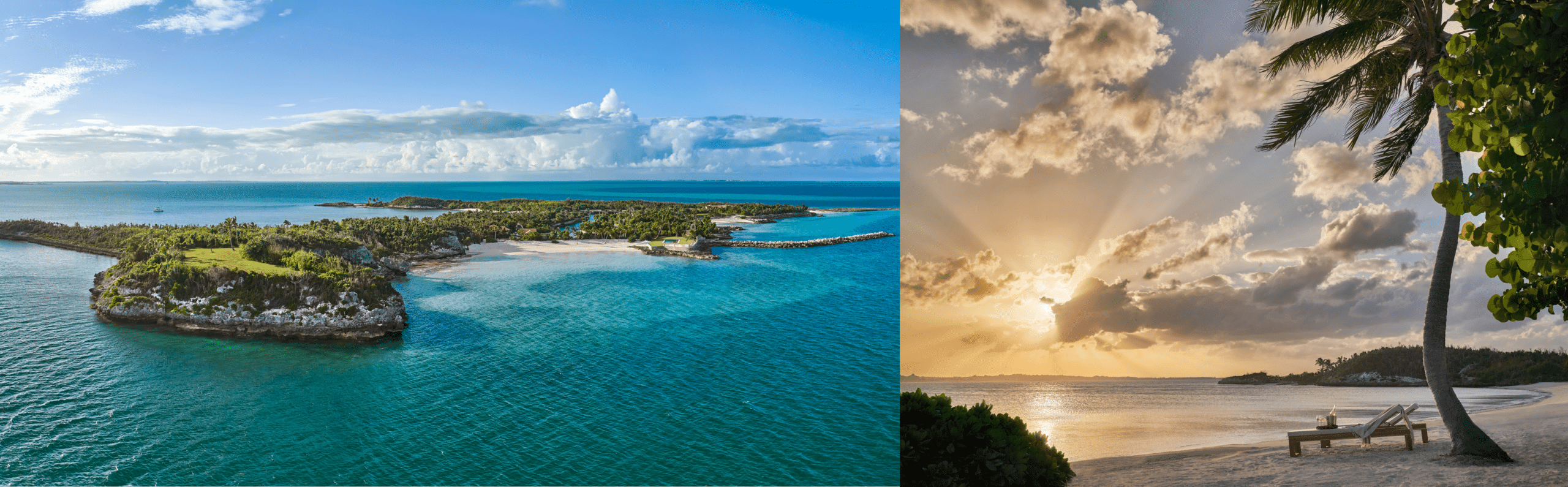 Photo of the Montage Cay island and the beach on the island