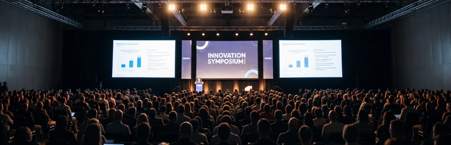 Audience at a conference keynote session